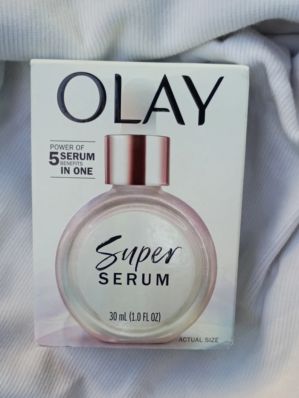 OLAY Super Serum - Pearl Pink & Silver Packaging